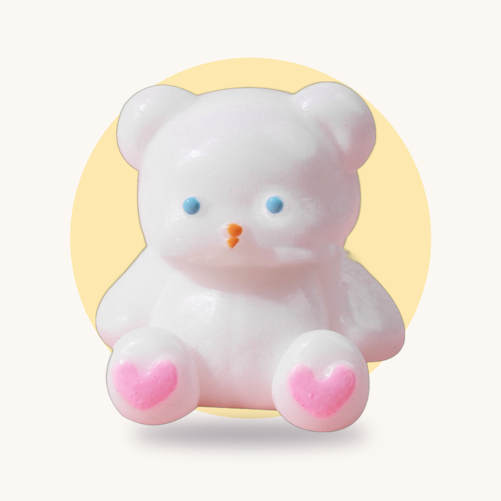 Love Bear squishy toy – studio photo
