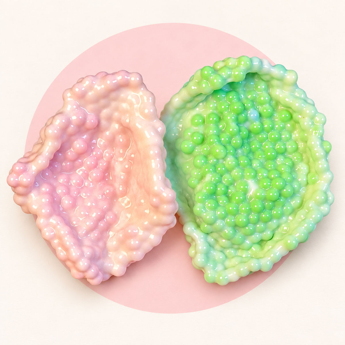 Milk Mochi Ball squishy toy – studio photo