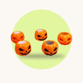 Pumpkin Ghost Squish squishy toy – studio photo