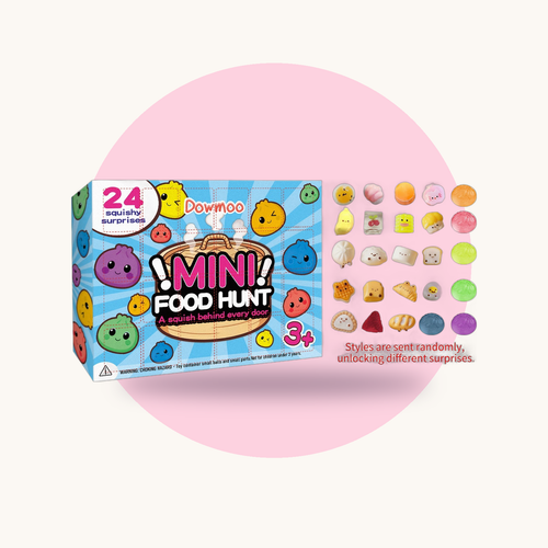 24-Day Squish Advent Calendar squishy toy – studio photo