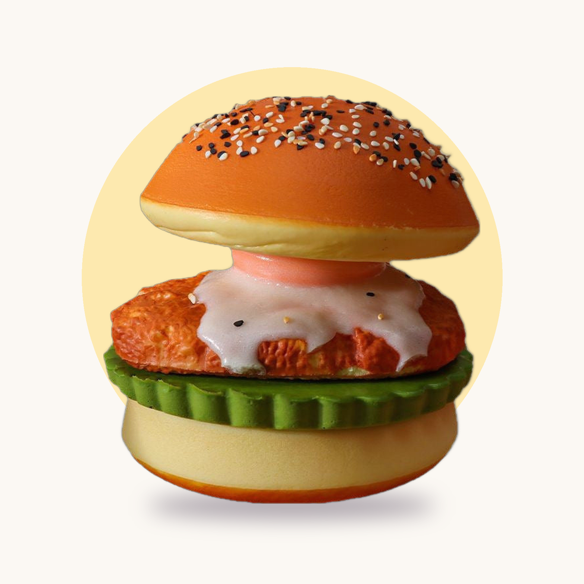 Squishy Burger squishy toy – studio photo