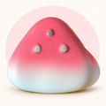 Watermelon Mochi squishy toy – studio photo